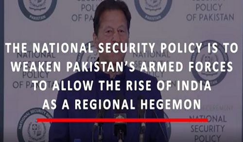 Wilayah Pakistan: The National Security Policy is to Weaken Pakistan’s Armed Forces to Allow the Rise of India as a Regional Hegemon!