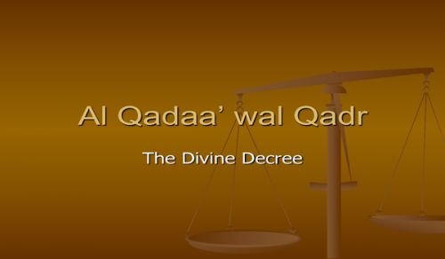 Ameer&#039;s Q &amp; A: Qadaa&#039; Wa Qadar (Divine Fate and Destiny)