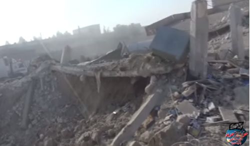 Wilayah Syria: Media Office Camera Captures Bombing on the city Alatareb, countryside west of Aleppo