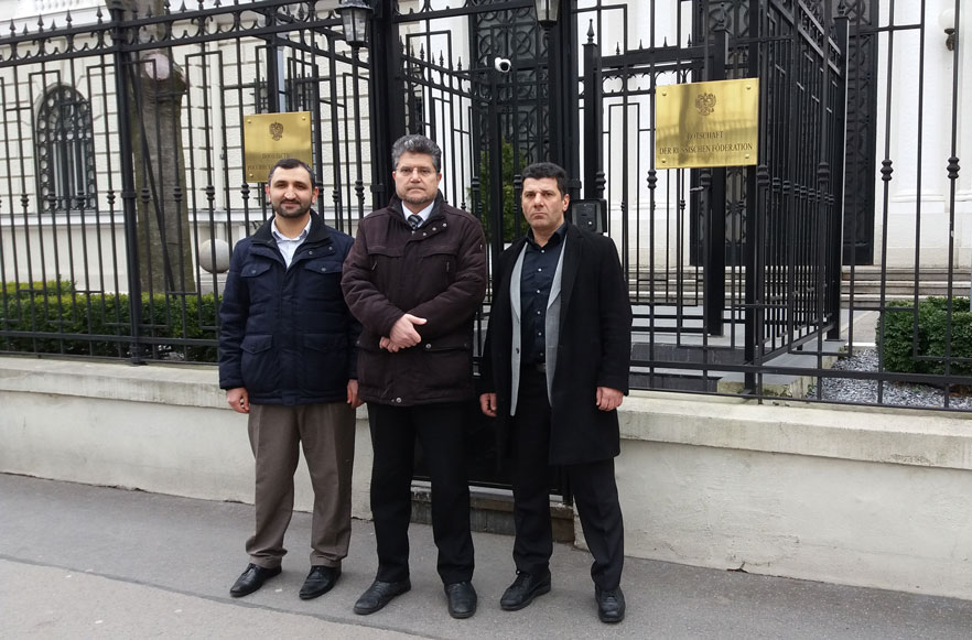 Hizb ut Tahrir entsendet eine Delegation zur russischen Botschaft in Wien 