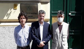 Besuch der Pakistanischen Botschaft in Wien, um die Sofortige Freilassung von Dipl.-Ing. Naveed Butt zu Fordern