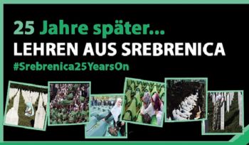 Die Frauenabteilung im Zentralen Medienbüro von Hizb ut Tahrir startet eine Kampagne zum 25. Jahrestag des Massakers von Srebrenica: „25 Jahre später: Lehren aus Srebrenica“