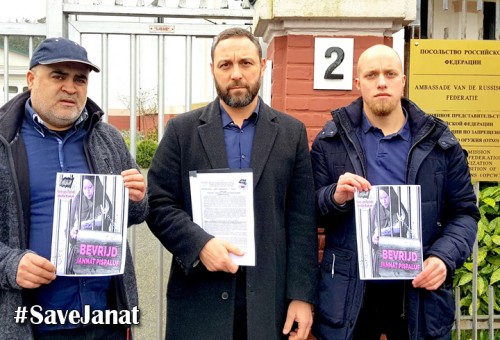 Avrupa: Tutuklu Cennet Bespalova’ya destek için Rus elçiliğine delegasyon