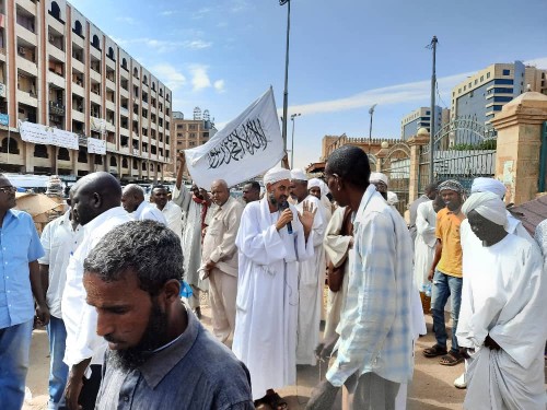 Hizb-ut Tahrir / Sudan Vilayeti: Hartum&#039;daki Büyük Cami&#039;de Çerçeve Anlaşmasına Karşı Halka Açık Konuşma - 1. Gün