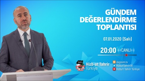 Türkiye Vilayeti: Haftalık Değerlendirme Toplantısı 07/01/2020