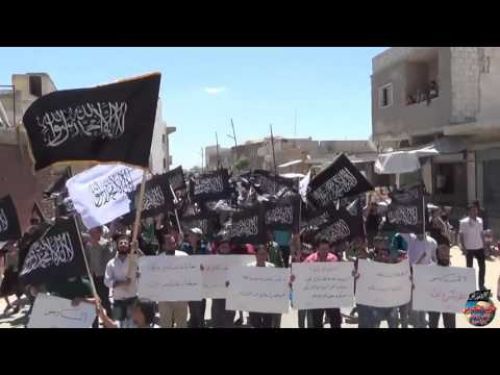 Suriye Vilayeti: Talmenes&#039;te ateşkes ve müzakereleri reddedin gösterisi