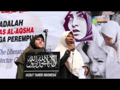 Endonezya: Hizb-ut Tahrir Kadın Kollarından Mescid-i Aksa&#039;nın Kurtarılması için destek