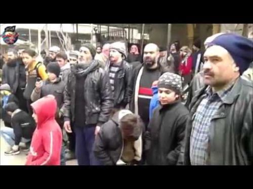 Suriye Vilayeti: Maret en-Numan&#039;da Hain Liderleri Devirin ve Ateşkesi Reddedin Gösterisi