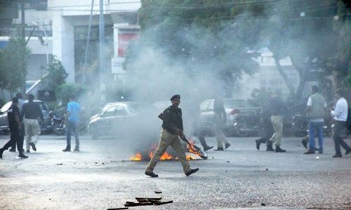پاکستان مخالف نعروں اور کراچی میں میڈیا دفاتر پر حملے کی مذمت