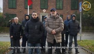 السويد: رسالة من أمام السفارة التركية في السويد!