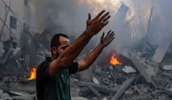 Ihr Muslime! Ihr seht die zionistischen Verbrechen am Grenzübergang Rafah, in Gaza, ja in ganz Palästina.