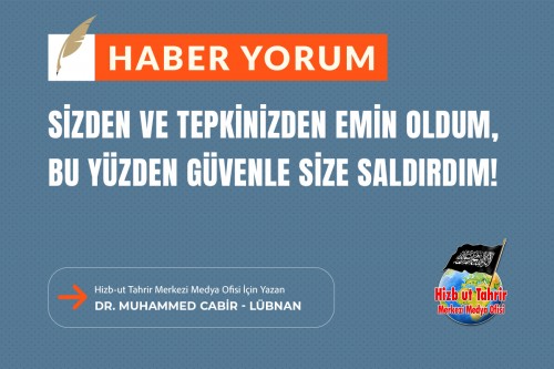 Sizden ve Tepkinizden Emin Oldum, Bu Yüzden Güvenle Size Saldırdım!